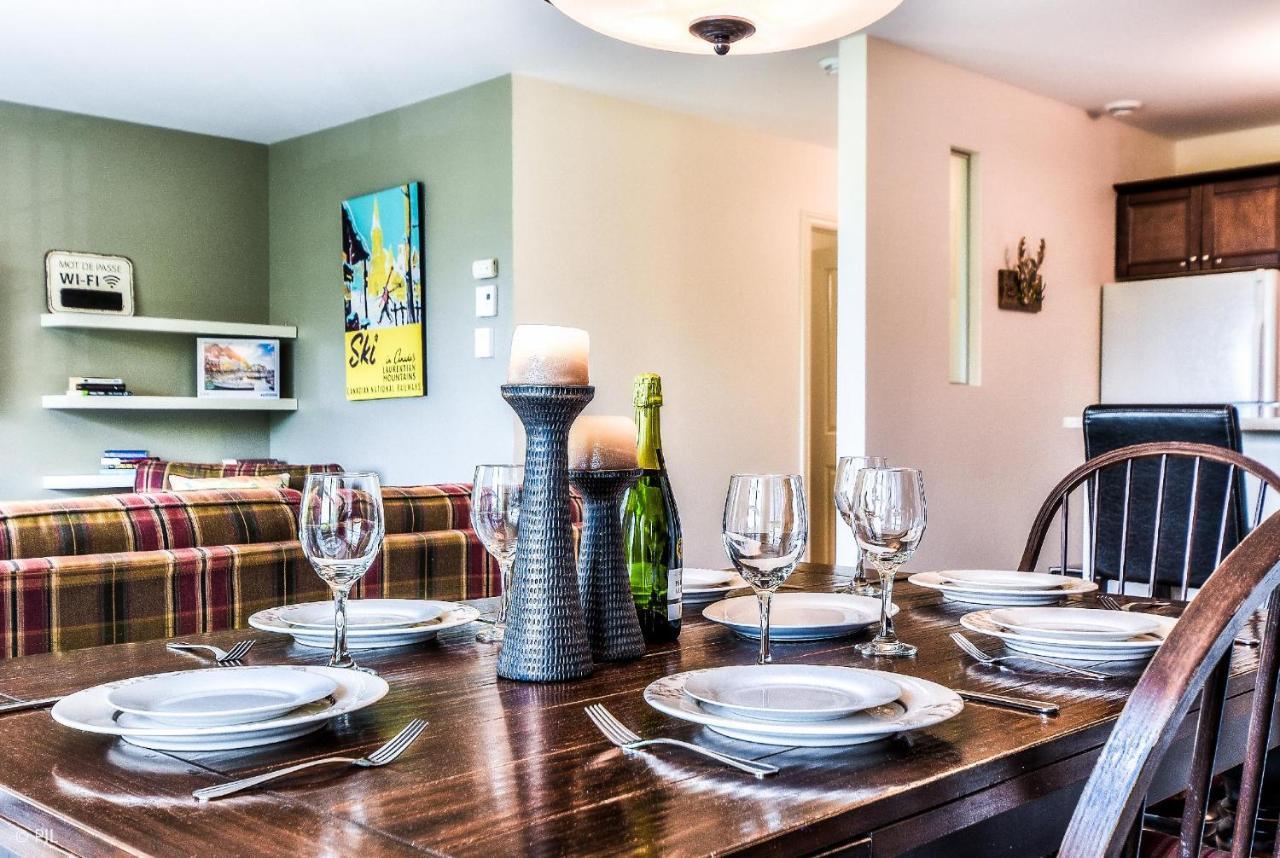 Mont-Blanc Ski Inout Condo W Pool Beach Access Saint-Faustin Eksteriør billede